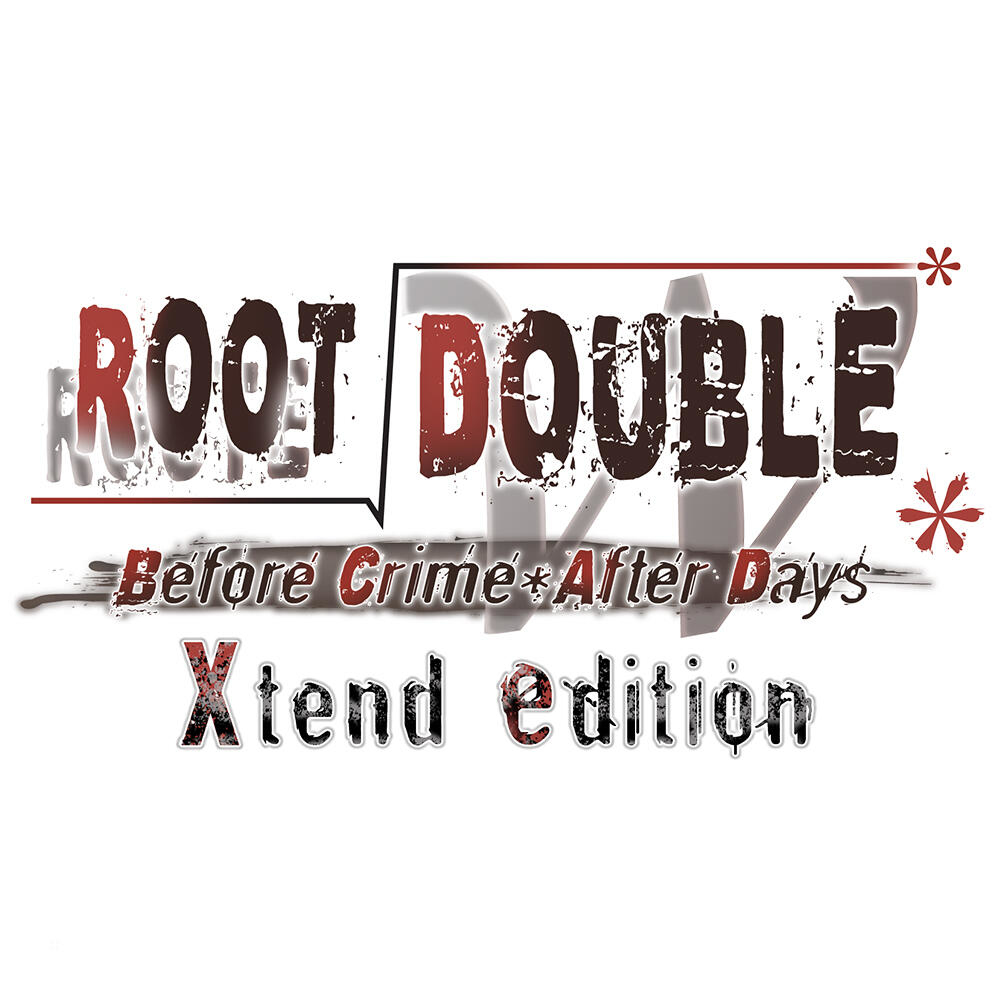 Viene visualizzato il logo di 'ROOT DOUBLE - Before Crime * After Days Xtend edition'.
