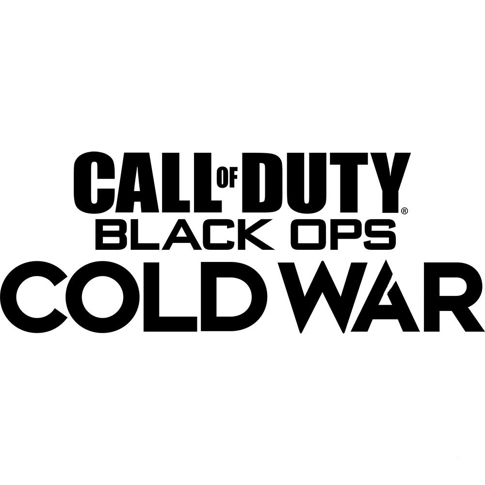 Logo in bianco e nero per Call of Duty: Black Ops Cold War, con testo grande e in grassetto.