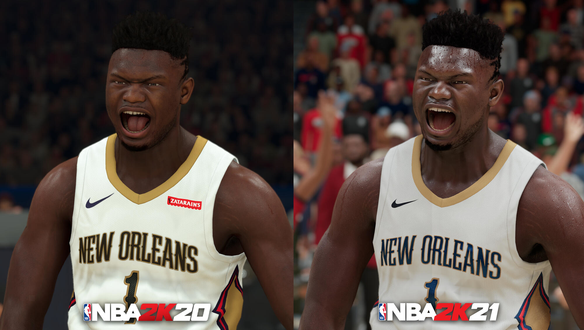 Dwa obrazy koszykarza, NBA 2K20 vs NBA 2K21.
