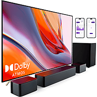 MediaMarkt ULTIMEA Poseidon D60 - 5.1 Soundbar met Dolby Atmos en Draadloze Subwoofer Soundbar Zwart aanbieding