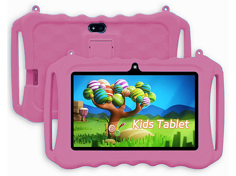 DECOME 7" Display WLAN Lernspaß, Kindertablet, 16 GB, 9 Zoll, Rosa