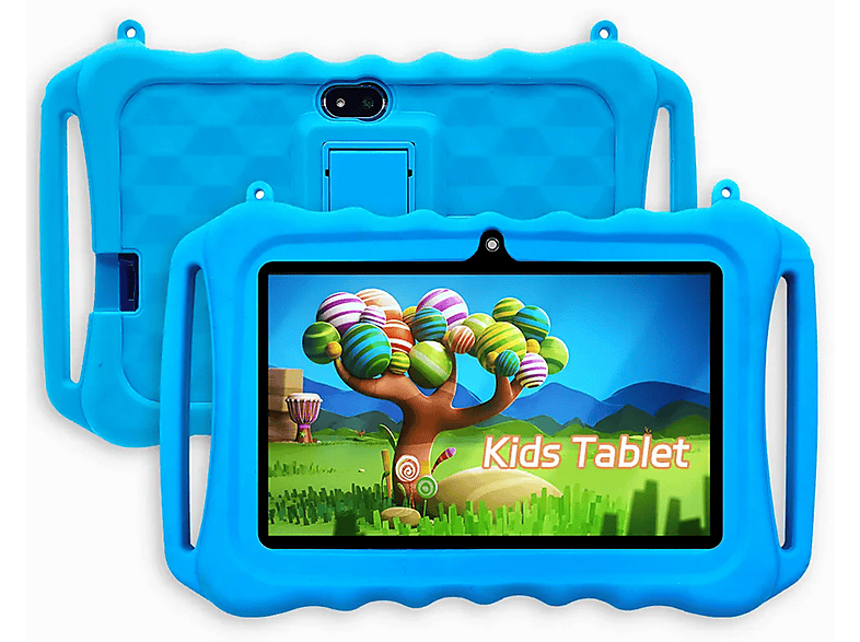 DECOME 7" Display WLAN Lernspaß, Kindertablet, 16 GB, 9 Zoll, Blau