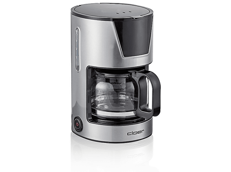 CLOER 5251, Filterkaffeemaschine, Gemahlener Kaffee, 550 W, Schwarz, Edelstahl Filterkaffeemaschine Schwarz