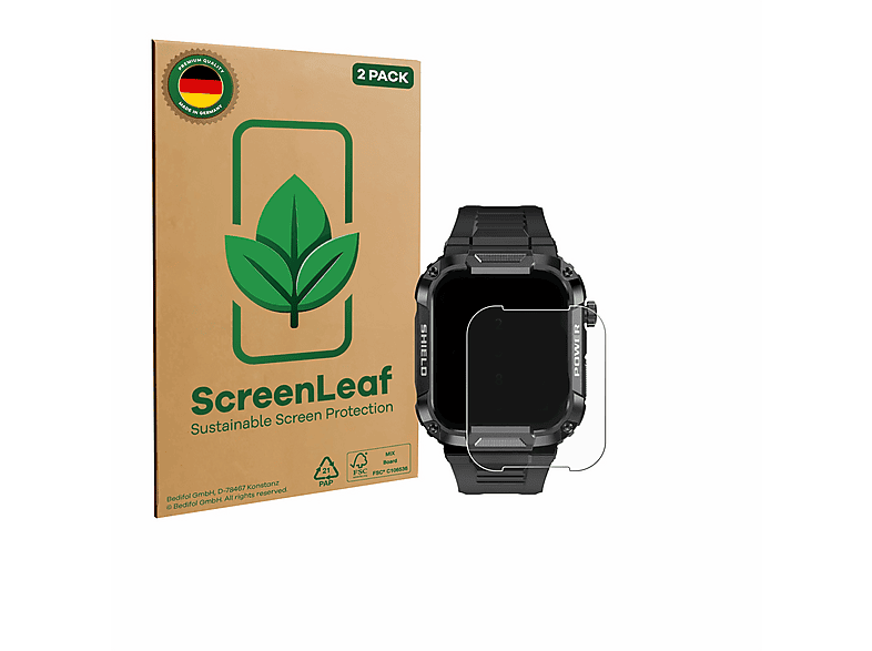 SCREENLEAF 2x nachhaltig verpackte Display Schutzfolie (für Gard Pro ...