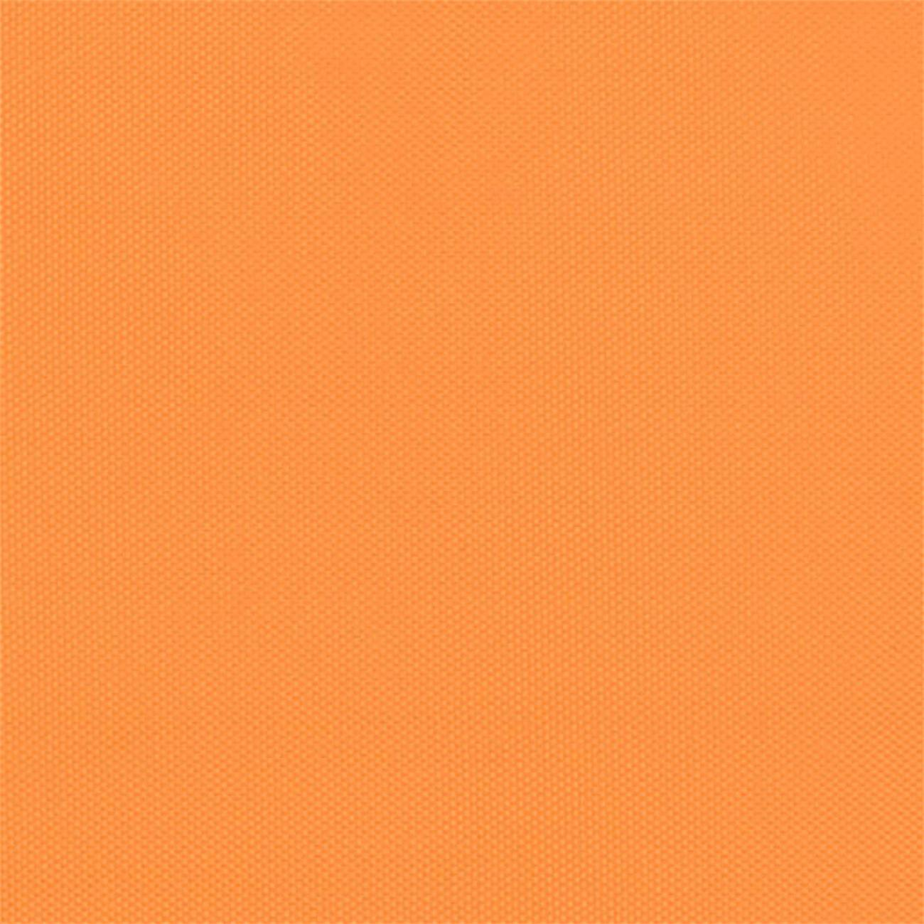Oranger Stoffhintergrund. Nahaufnahme der Stoffstruktur, die ein sich wiederholendes Muster zeigt.