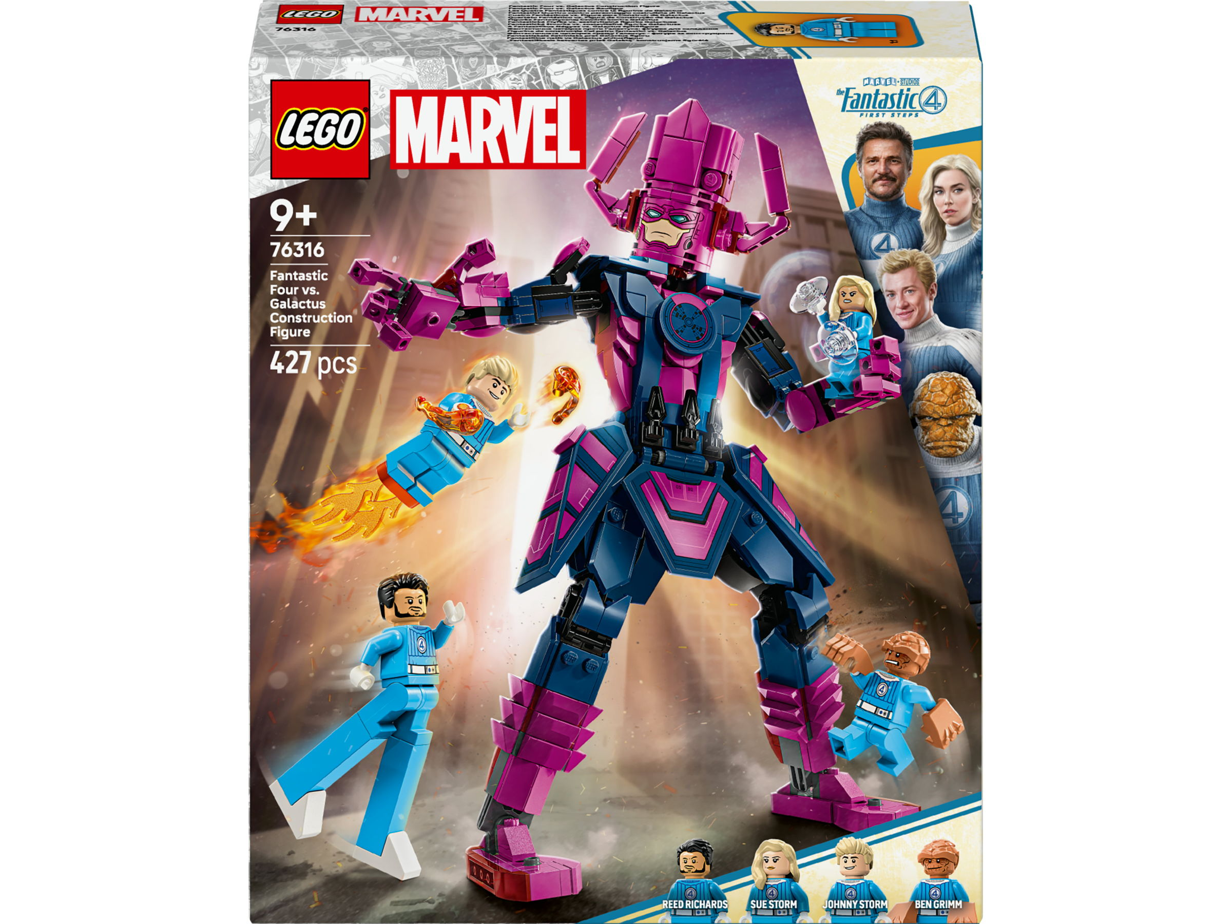 LEGO Marvel Studios Fantastik Dörtlü ve Galactus İnşaat Figürü 76316