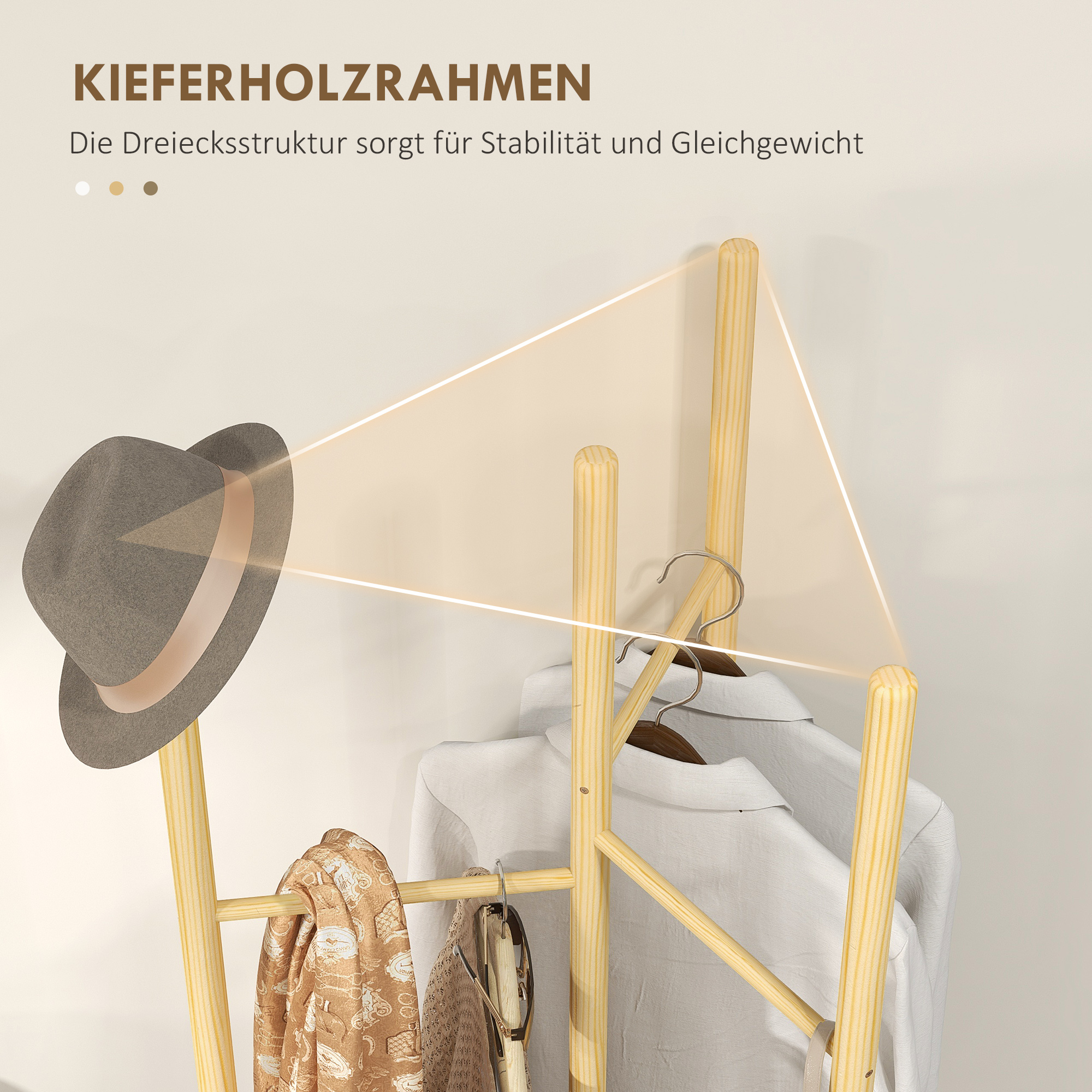 Die Klemme des Pflegearms und die Tischkante.