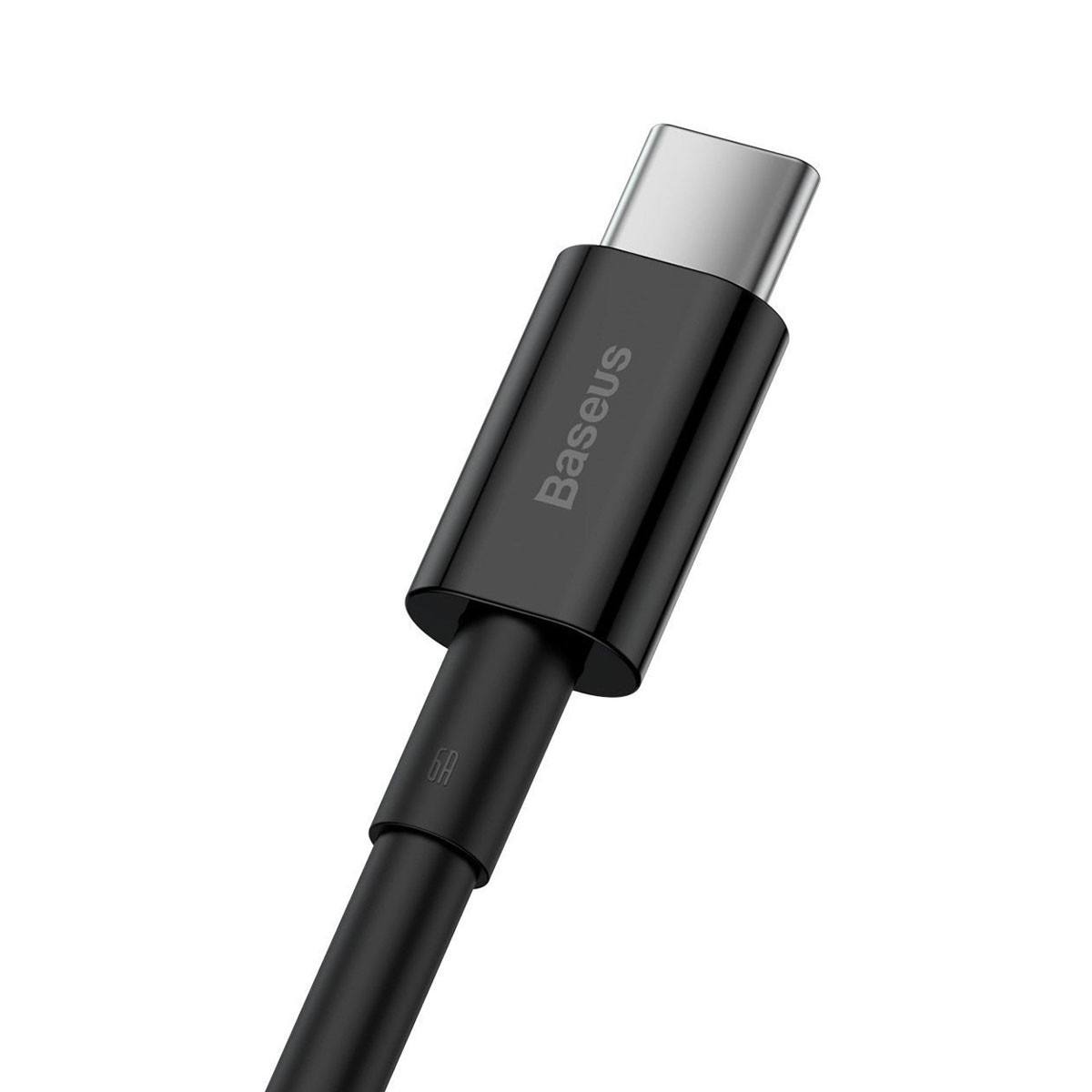 Czarny konektor USB-C z logo 'Baseus' z boku.