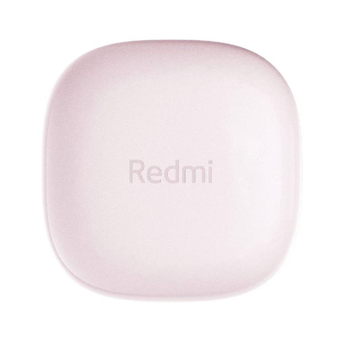 Różowe etui na słuchawki Redmi na białym tle.