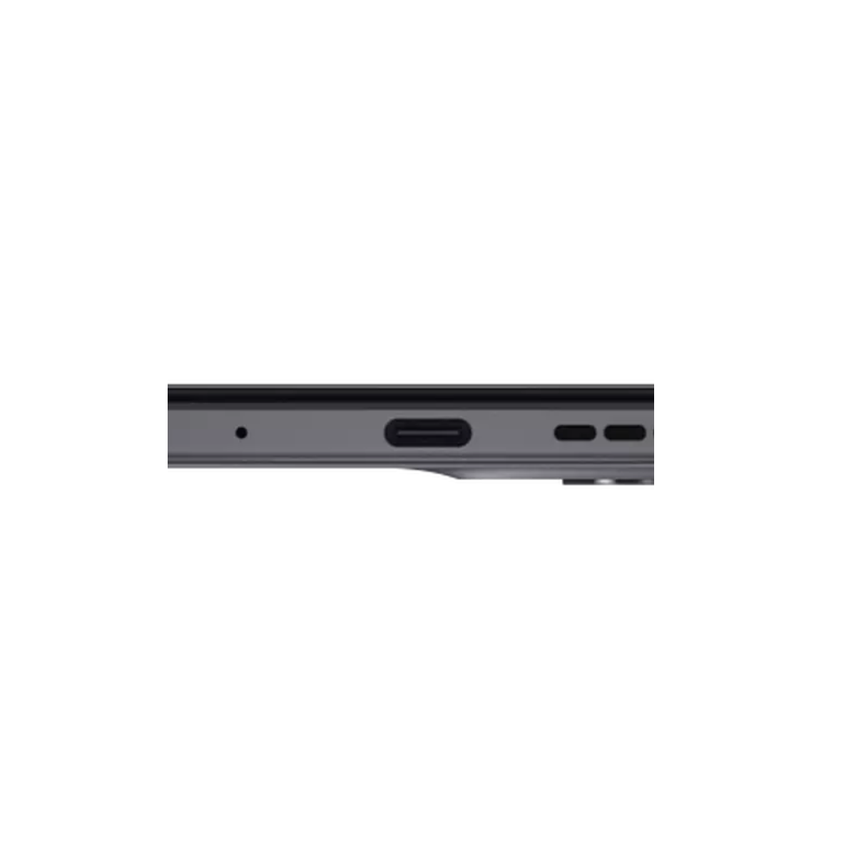 Nahaufnahme der Unterkante eines Smartphones mit Anschluss und Tasten.