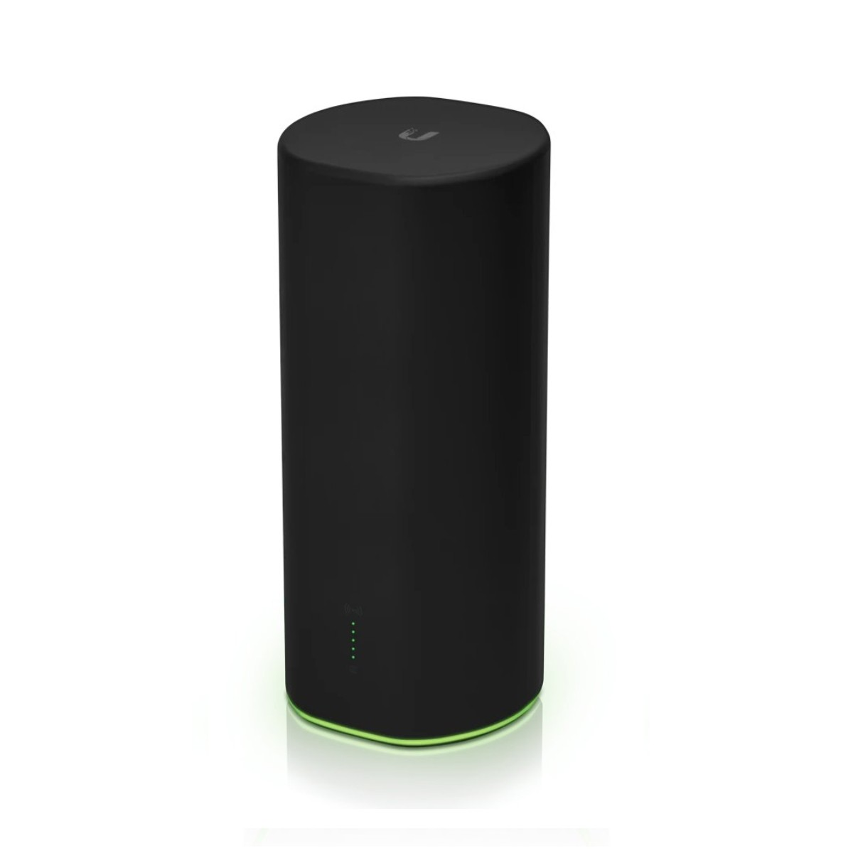 Schwarzer Router. Der Hintergrund ist weiß.