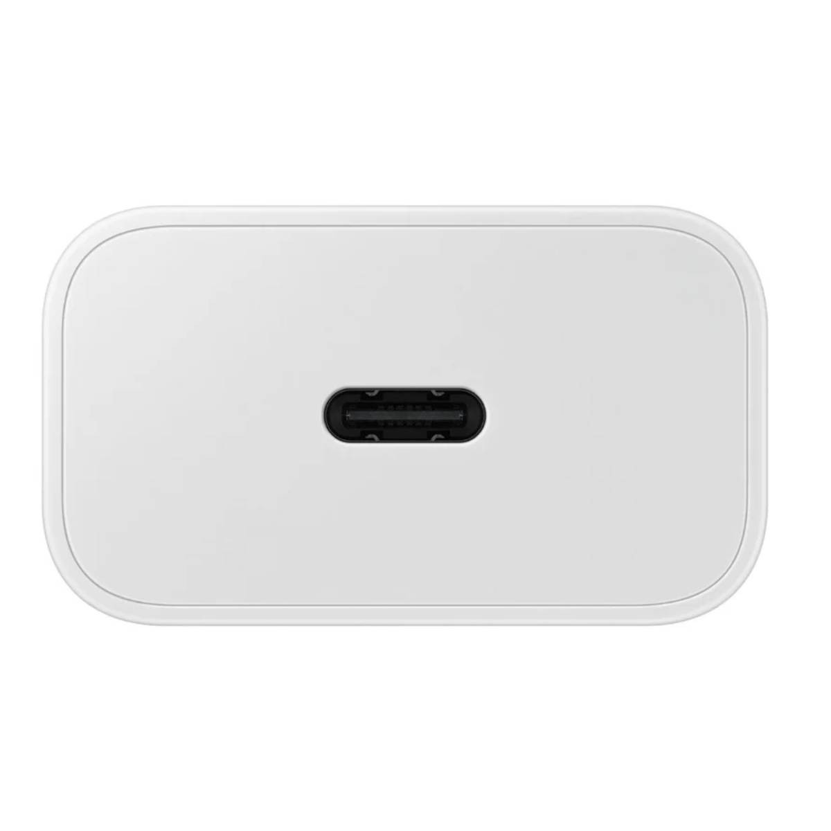 Witte USB-C-oplaadpoort, die de oplaadconnector toont.