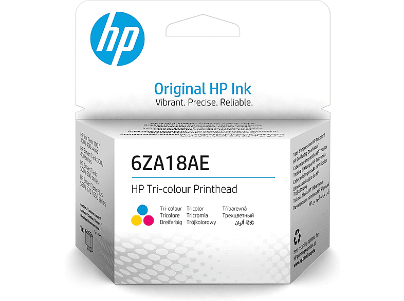 HP 6ZA18AE Baskı Kafası Mürekkep baskı Cyan-Magenta-Sarı