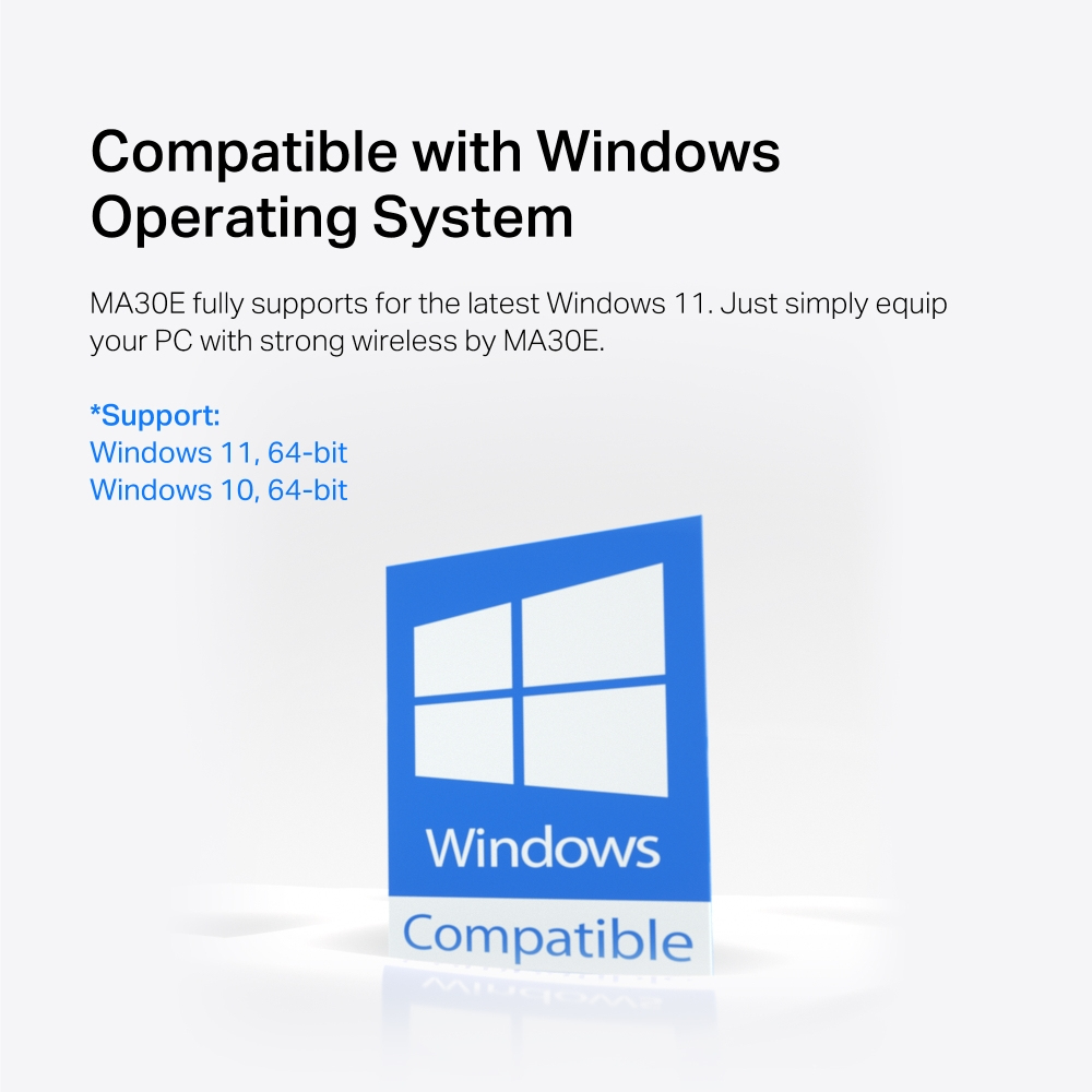 Windows-kompatibles Logo mit Text auf weißem Hintergrund.