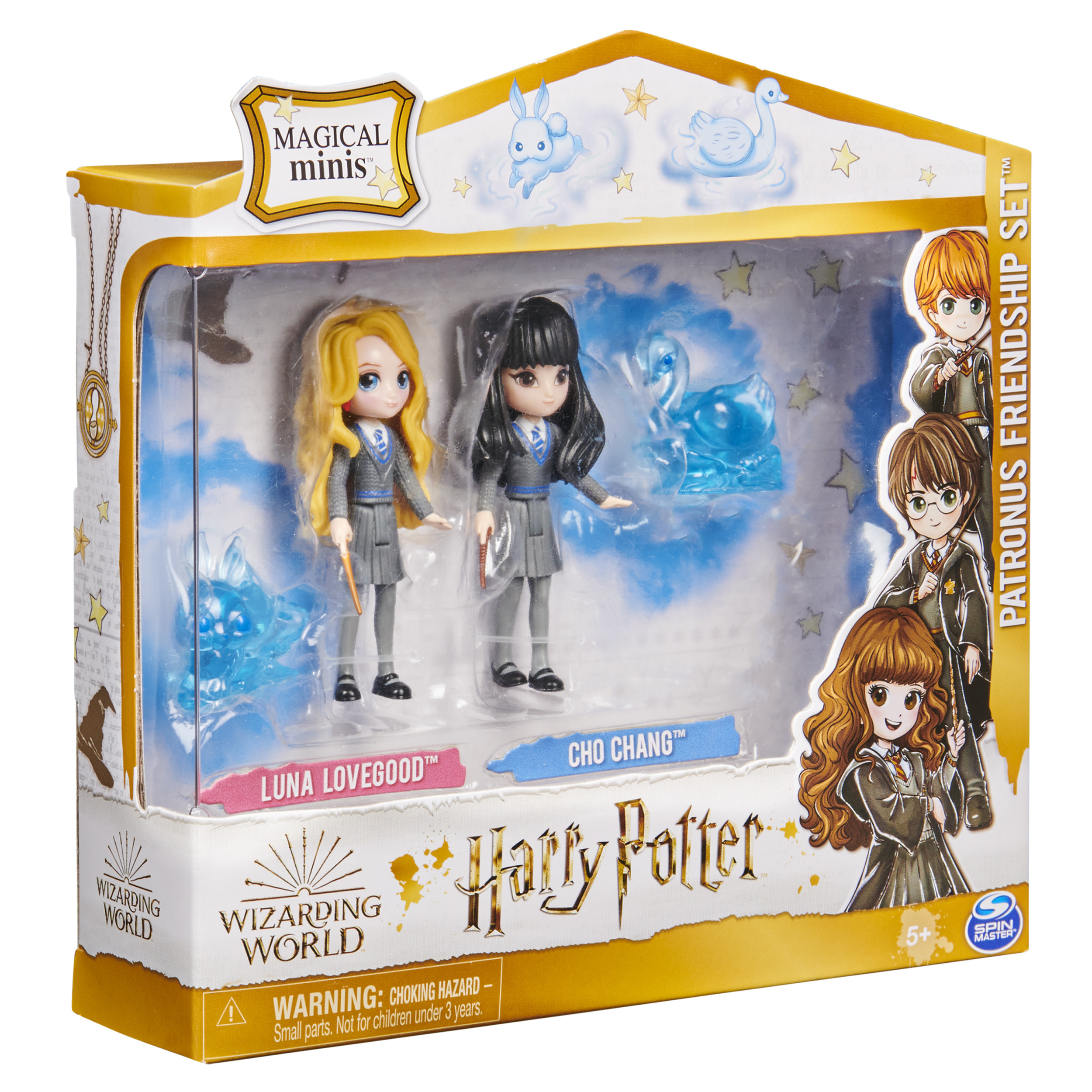 Un set de caja con dos muñecas de Harry Potter. Las muñecas son Luna Lovegood y Cho Chang.