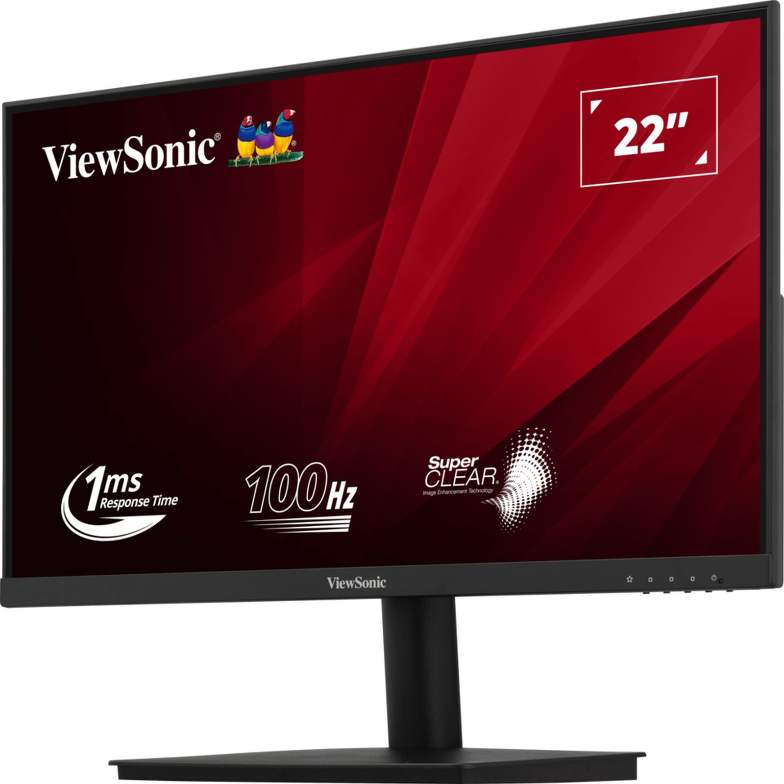 22-calowy monitor ViewSonic. Posiada czas reakcji 1 ms i częstotliwość odświeżania 100 Hz.