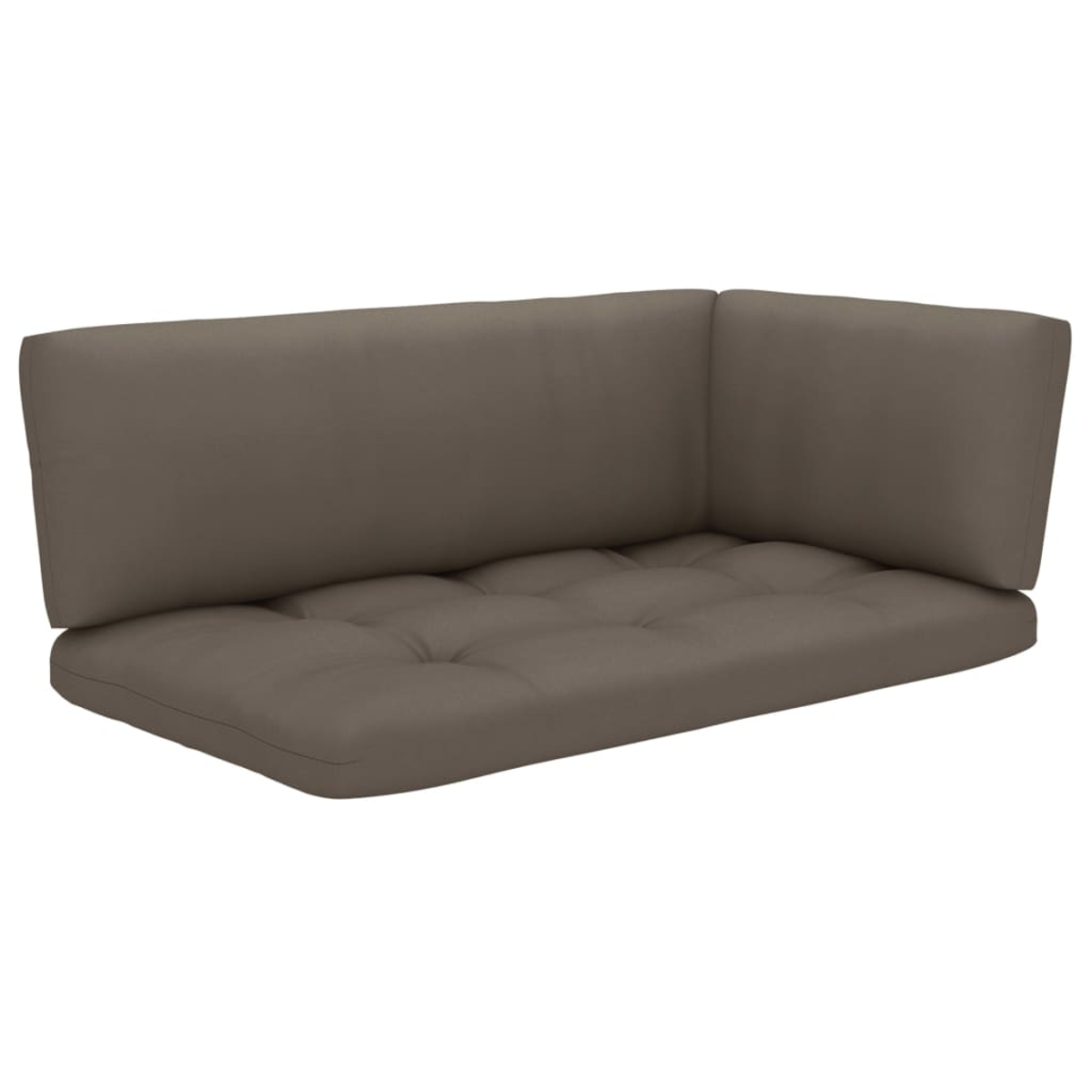 L-förmiges Outdoor-Kissen in brauner Farbe.