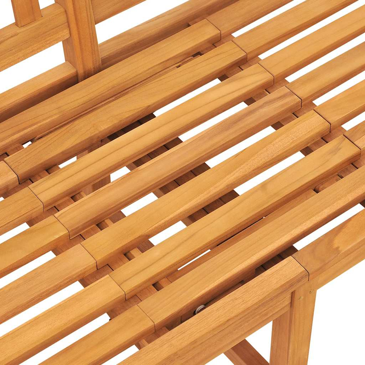 Nahaufnahme von Holzbanklatten.