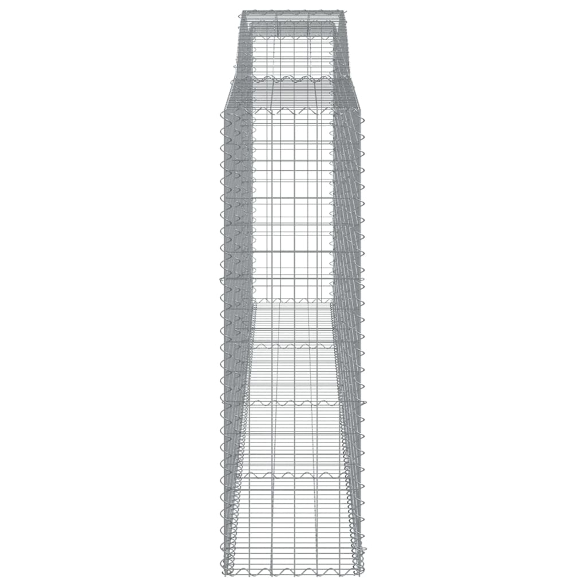Hohe Gabione, Drahtgeflecht, vertikal.