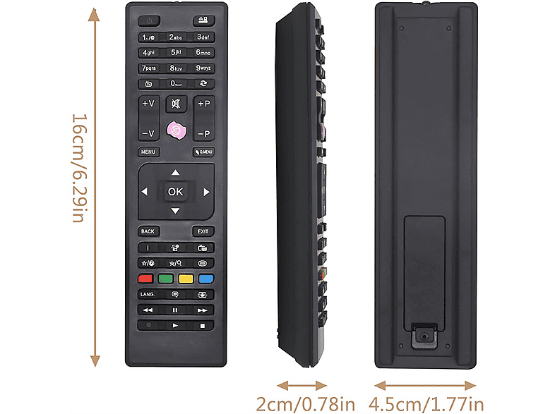 RC4870 RC4875 Telecomando Universale Di Ricambio Per TV Telefunken E JVC – Sostituisce TFL49DFHD03B, LT-32VH4455 E Altri