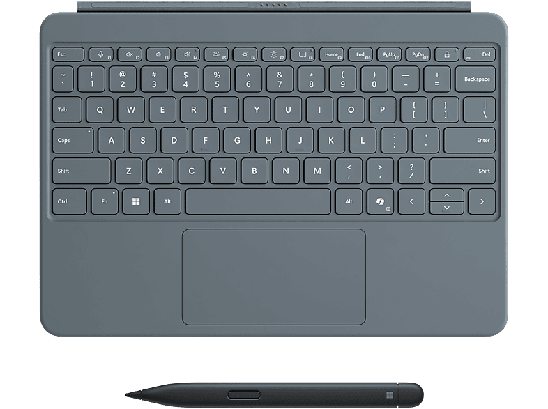 Tastiera Wireless Retroilluminata Per Microsoft Surface Pro 4/5/6/7 | Con Touchpad, Sottile, Nera, Compatibile
