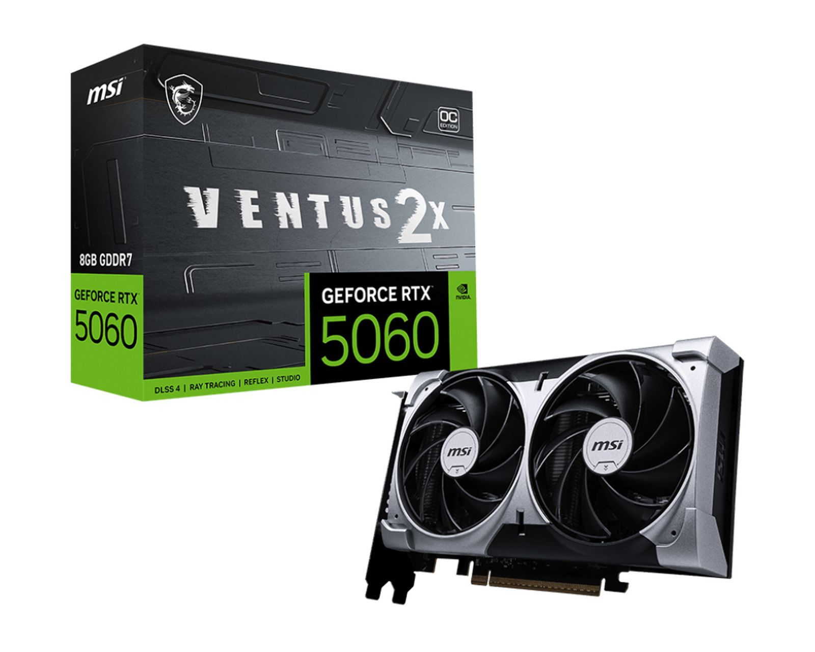 MSI VENTUS 2X OC GeForce RTX™ 5060 8 GB Grafik Kart
