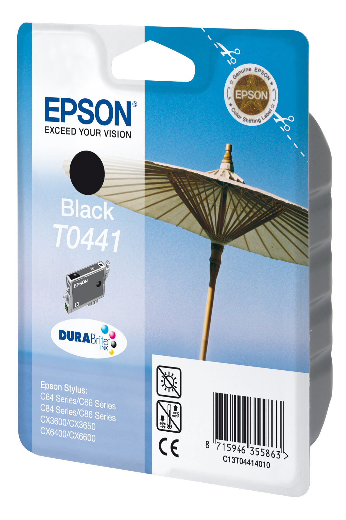 Cartuccia Epson: Nero T0441. Ombrellone sulla spiaggia.