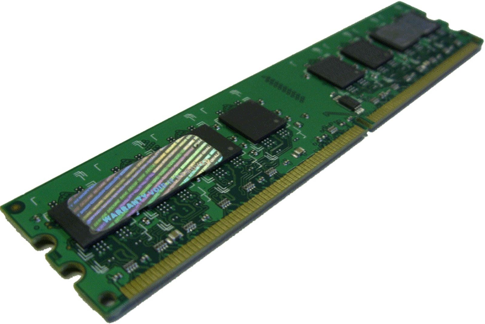 Un circuito stampato (PCB) verde con componenti elettronici.