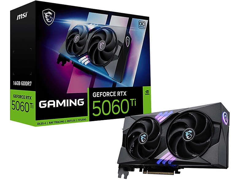 MSI GEFORCE RTX 5060 TI 16G GAMING OC (NVIDIA, Grafikkarte)