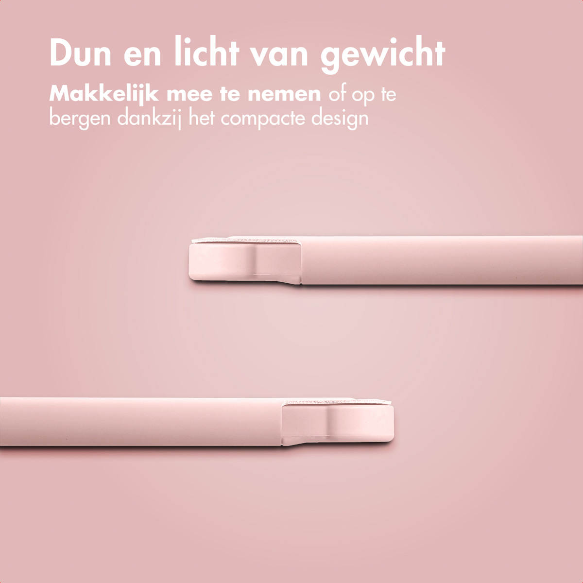 Deux coques de téléphone roses sur fond rose. Vue rapprochée.