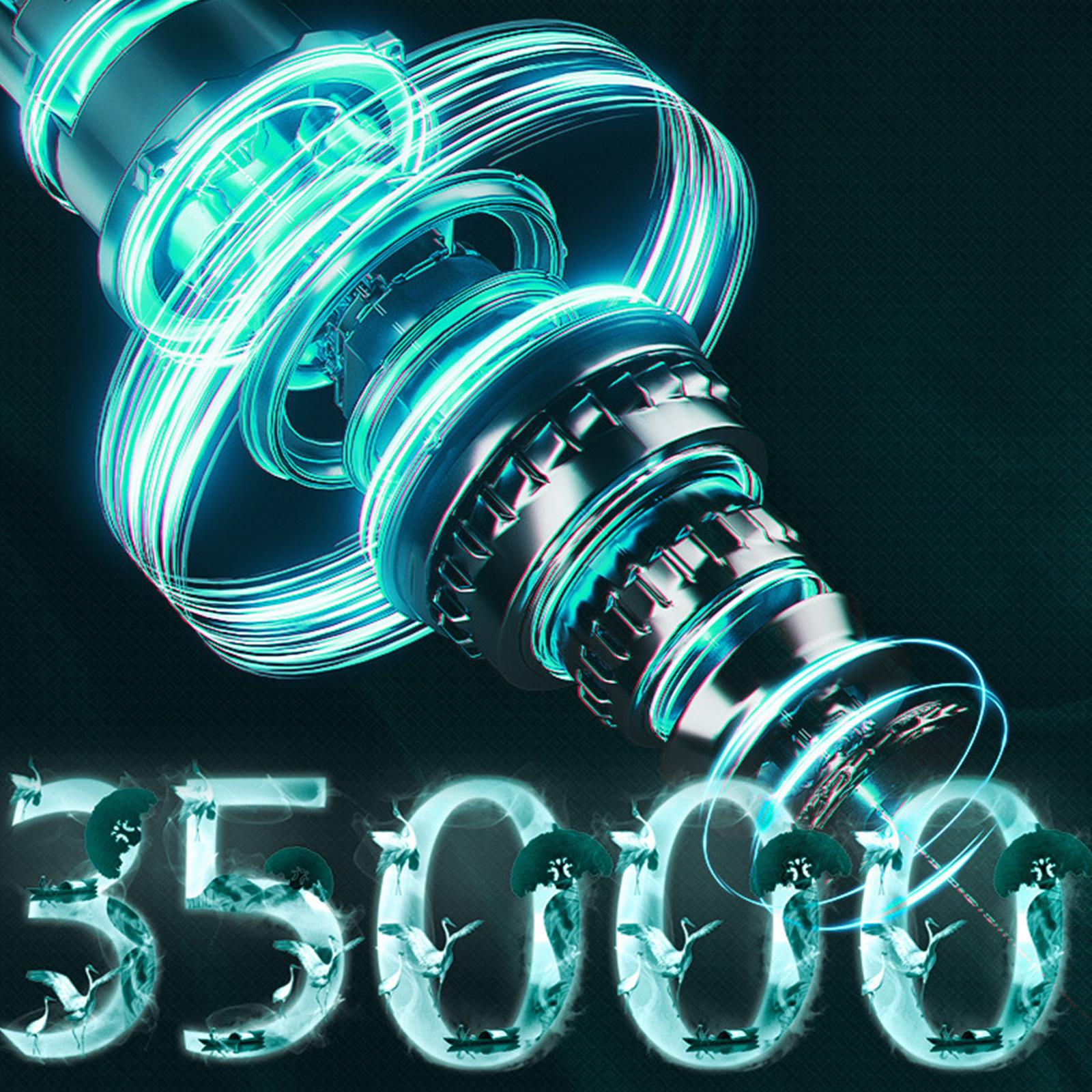 Ein futuristisch aussehendes Gerät mit Lichtern, die Zahl 35000 ist sichtbar.