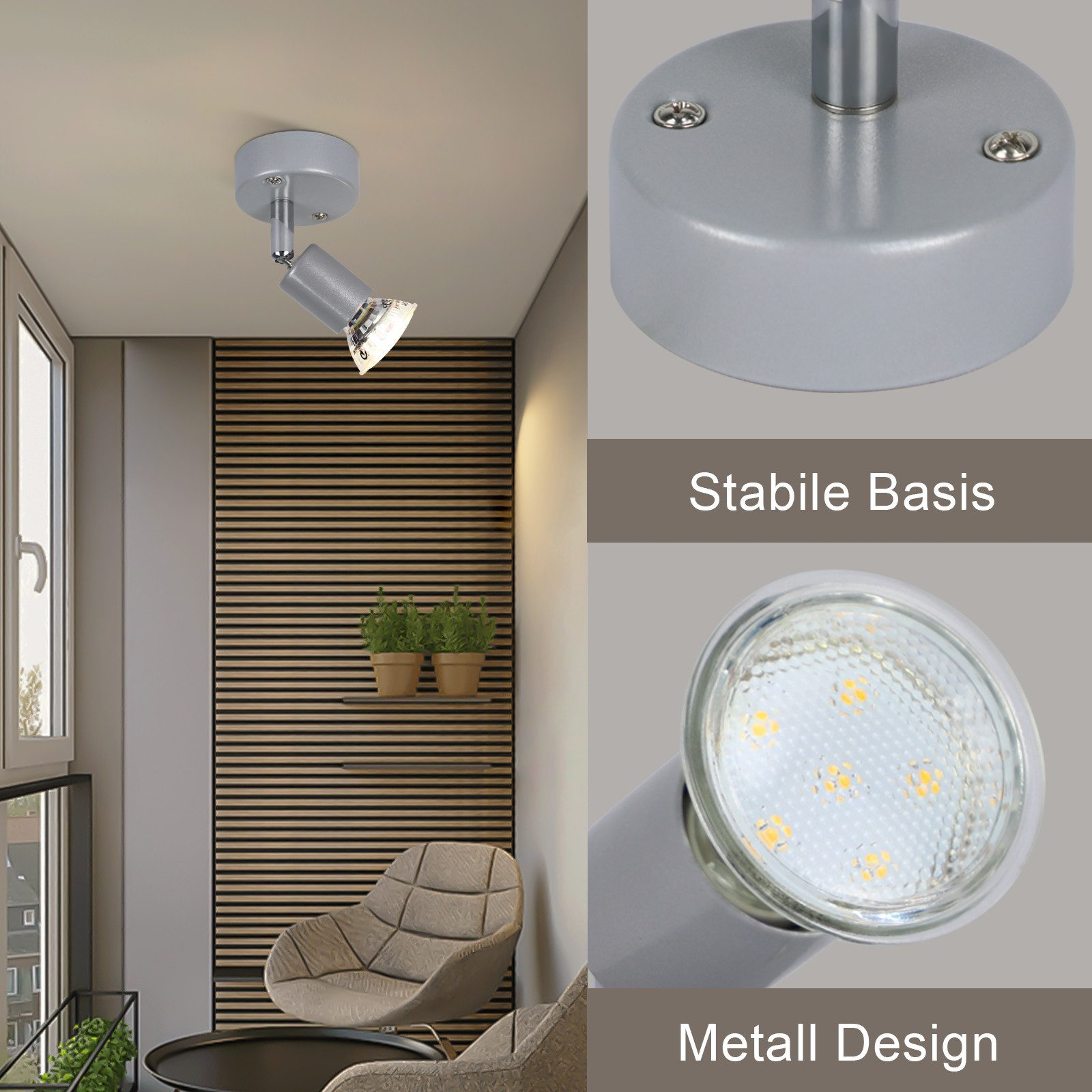 Reflektor na suficie. Zbliżenie światła i dekoracyjnej drewnianej ściany.