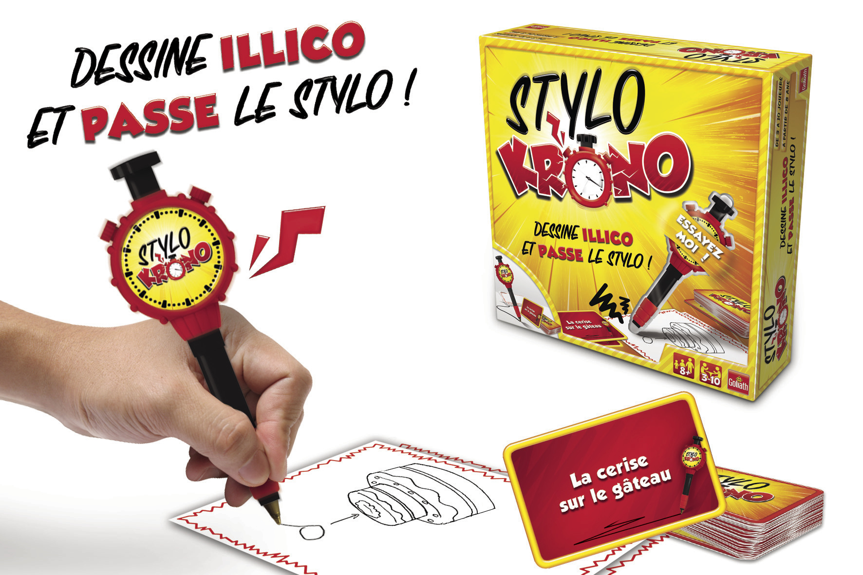 Osoba rysuje długopisem, który wygląda jak stoper.