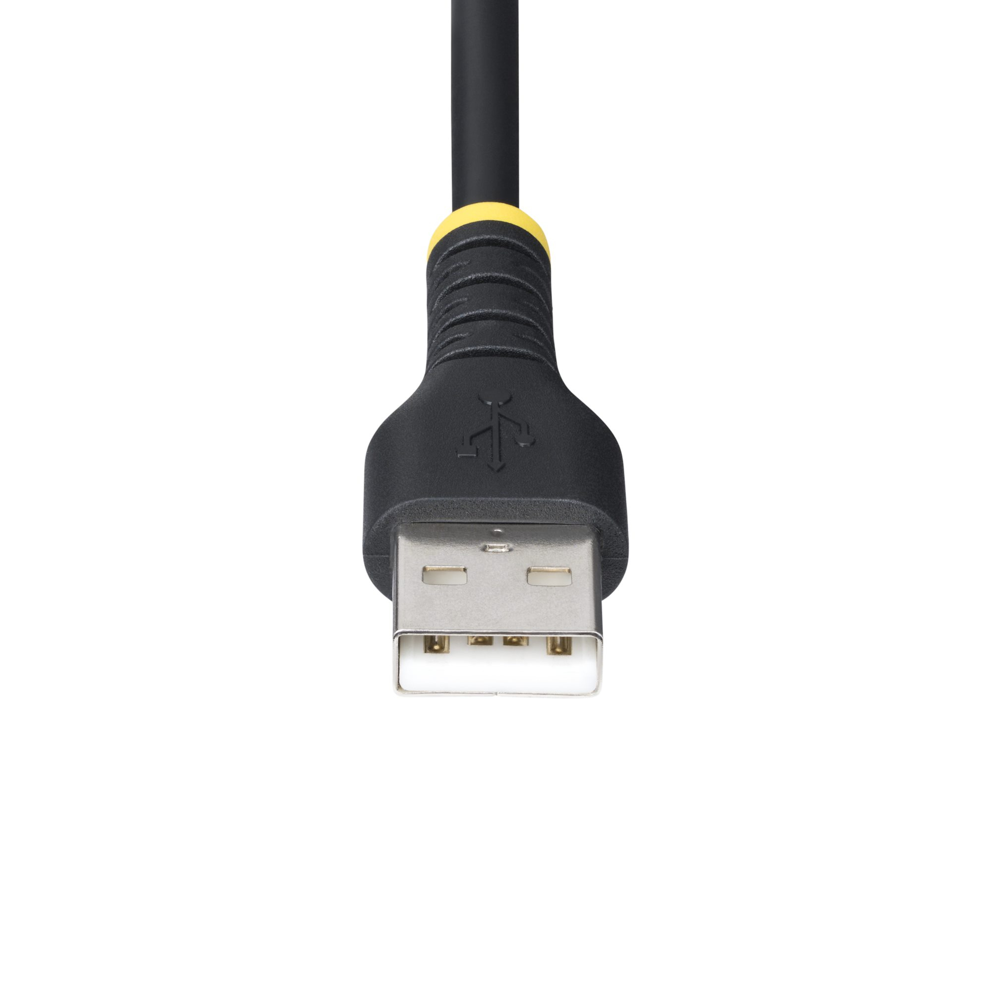 Cavo USB nero con un connettore USB-A.