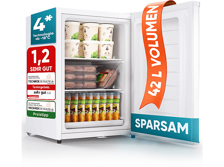 STILLSTERN MGS 42.1 Gefrierschrank (E, 632 mm hoch)