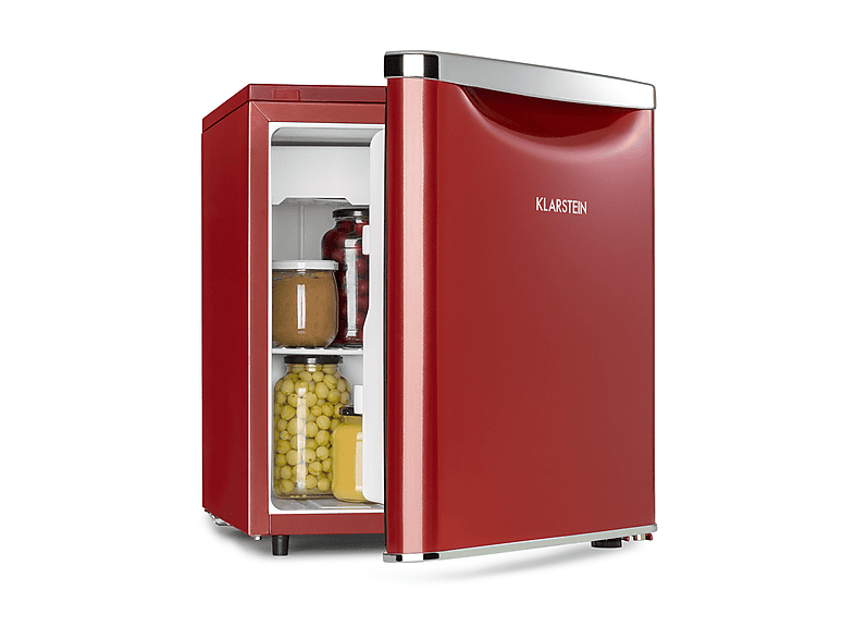 KLARSTEIN Yummy Kühlschrank (E, 51 cm hoch, Rot)