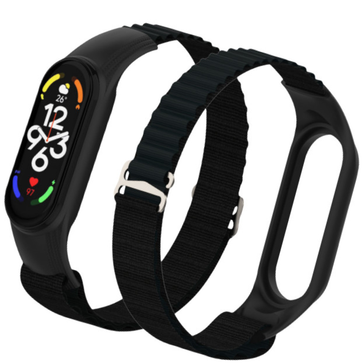 Gofl Cinturino per Xiaomi Mi Band 6/Xiaomi Mi Band 5,Nylon Elastica Sportiva Cinturino per Xiaomi Mi Band 7 - Intrecciato Bracciale Cinturini di Ricambio Compatibile con Xiaomi Mi Band 7/6/6 NFC/5/4/3