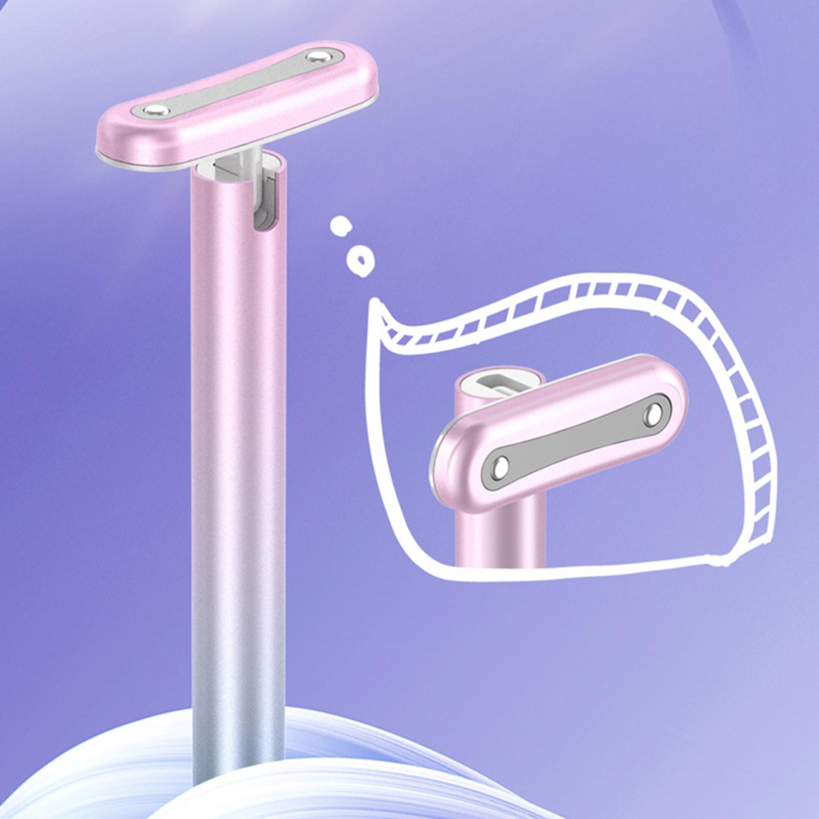 Rosa Schönheitswerkzeug mit Zoom-Blasen-Illustration. Rosa- und Lila-Verläufe.