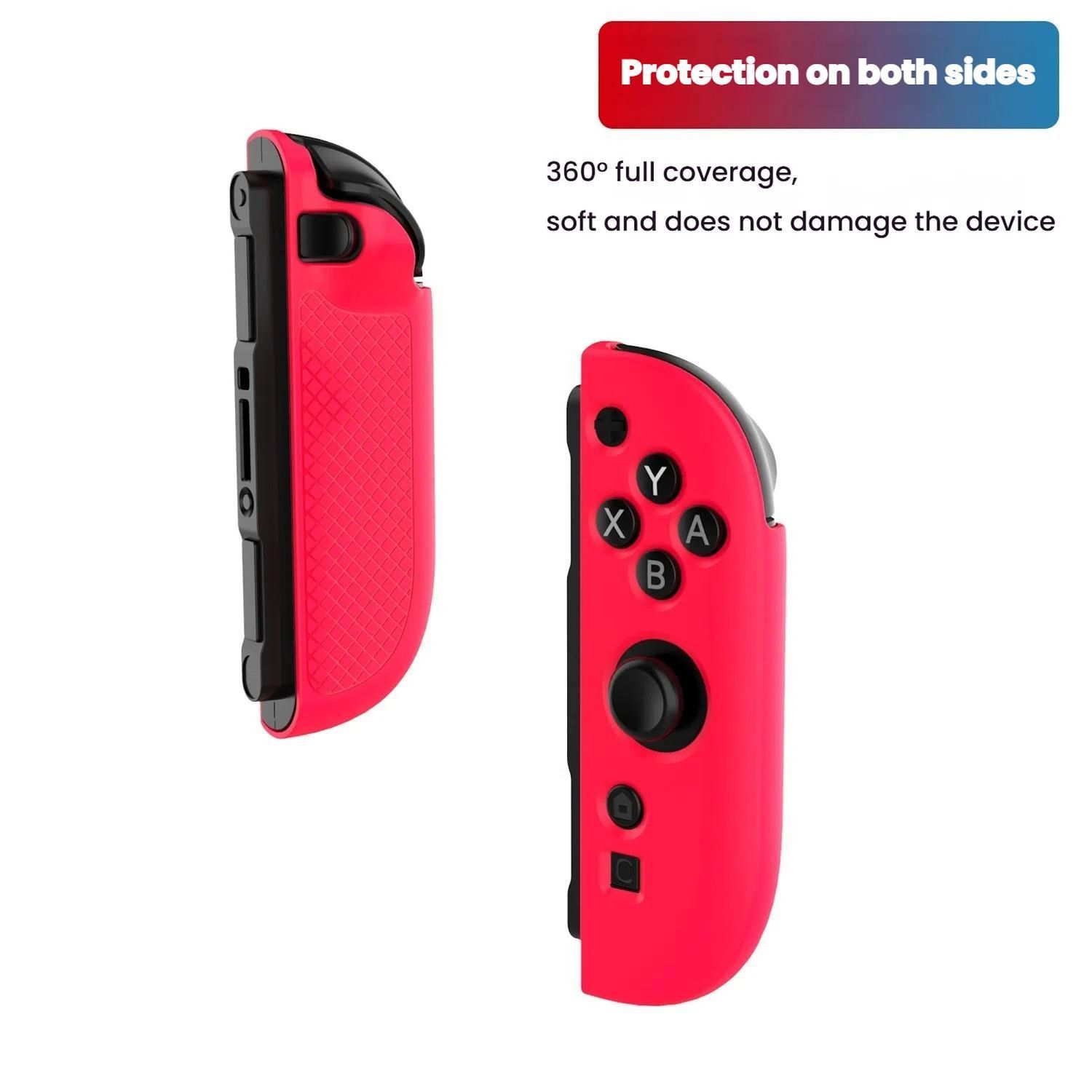 Roter Game-Controller-Griff. Vollständige Abdeckung, schützt das Gerät.