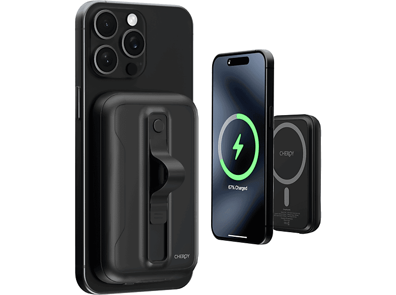 CHEROY ChargePack Mini - 15W MagSafe Powerbank 5000 Schwarz