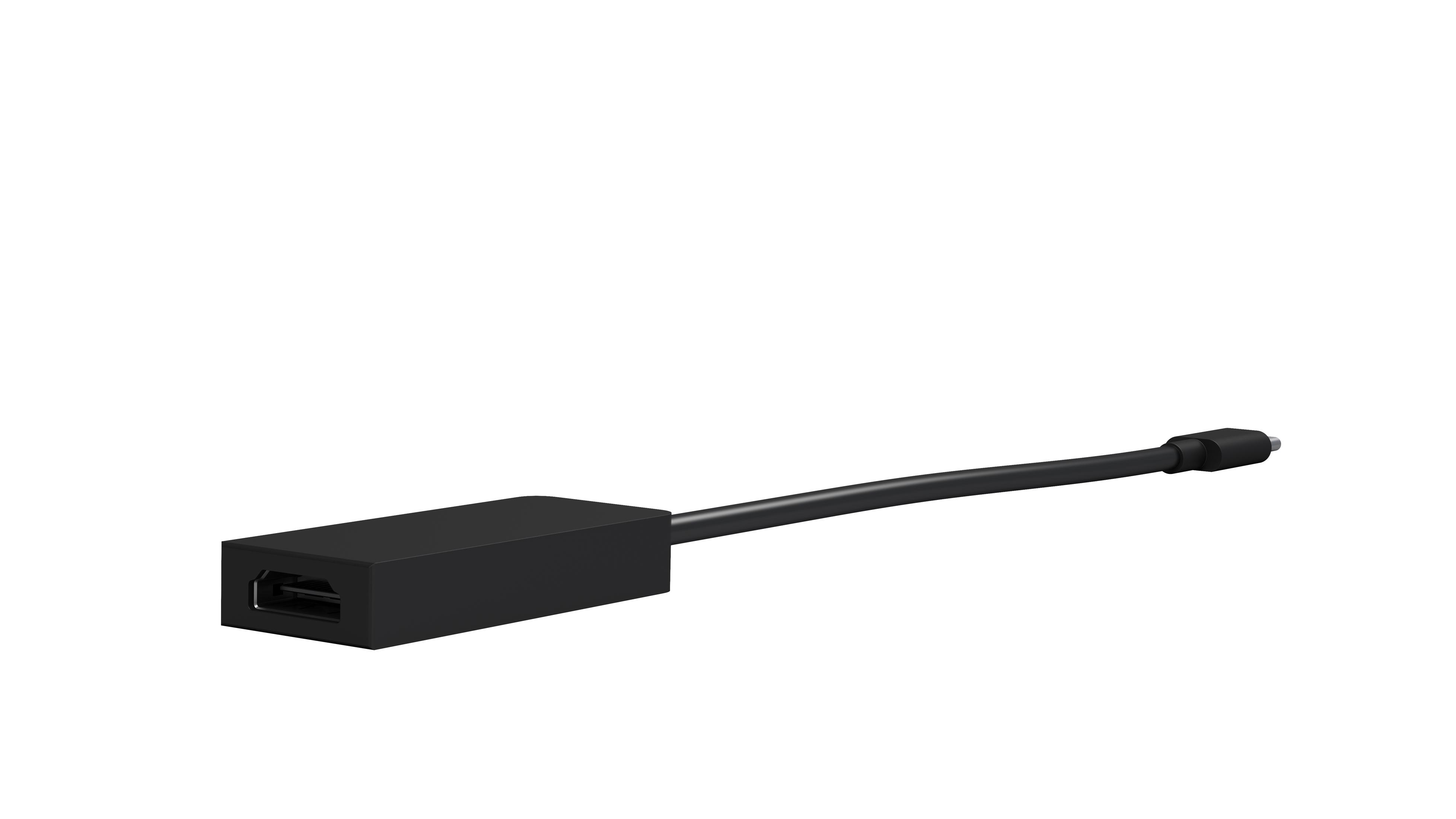 Schwarzes HDMI-zu-HDMI-Adapterkabel auf weißem Hintergrund.
