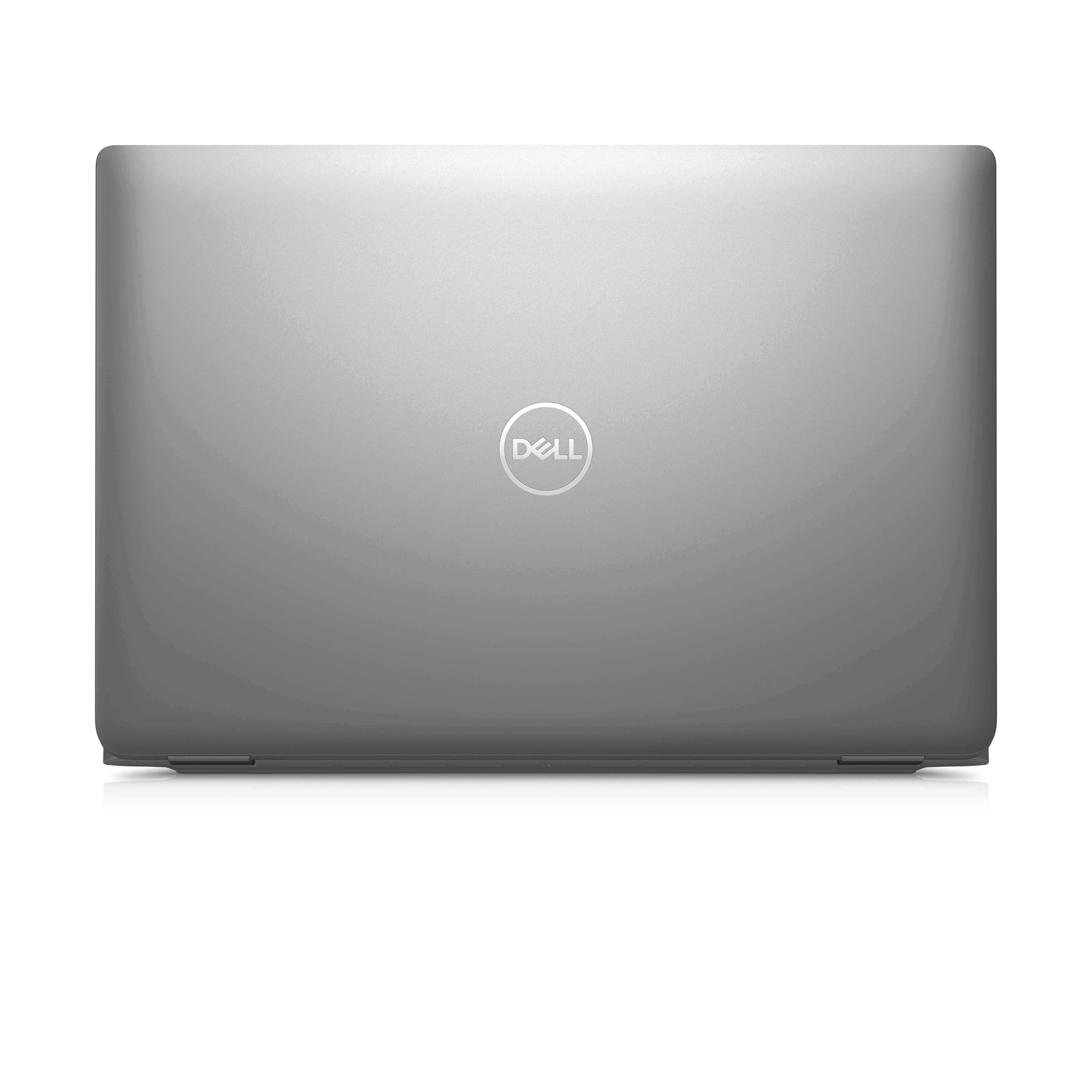 Retro di un laptop Dell grigio.