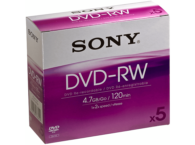 SONY 5 x DVD-ReWritable 5DMW47A DVD-Spule | MediaMarkt
