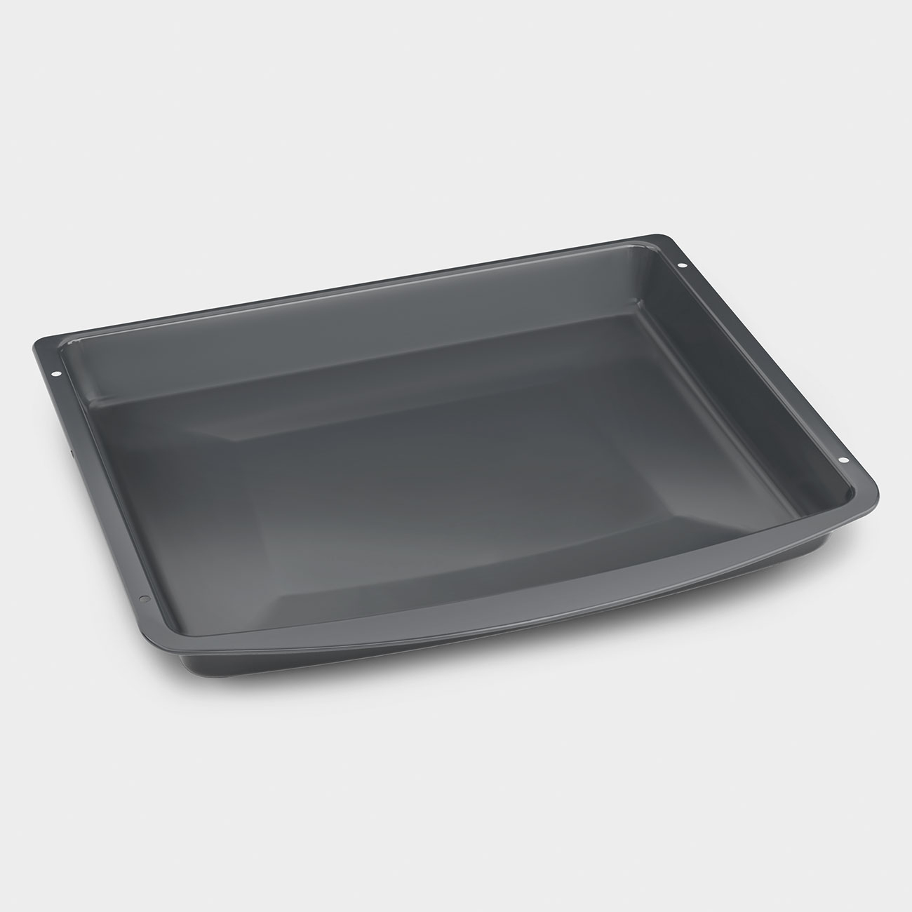 Bandeja de horno rectangular gris.