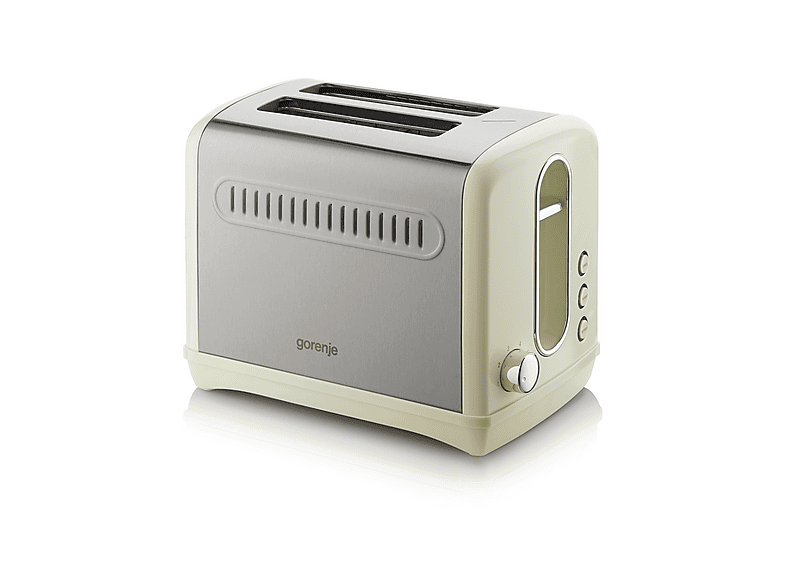 GORENJE T 1100 CLI CLASSICO 2-SCHLITZ EDELSTAHL/CREME Toaster Creme ...