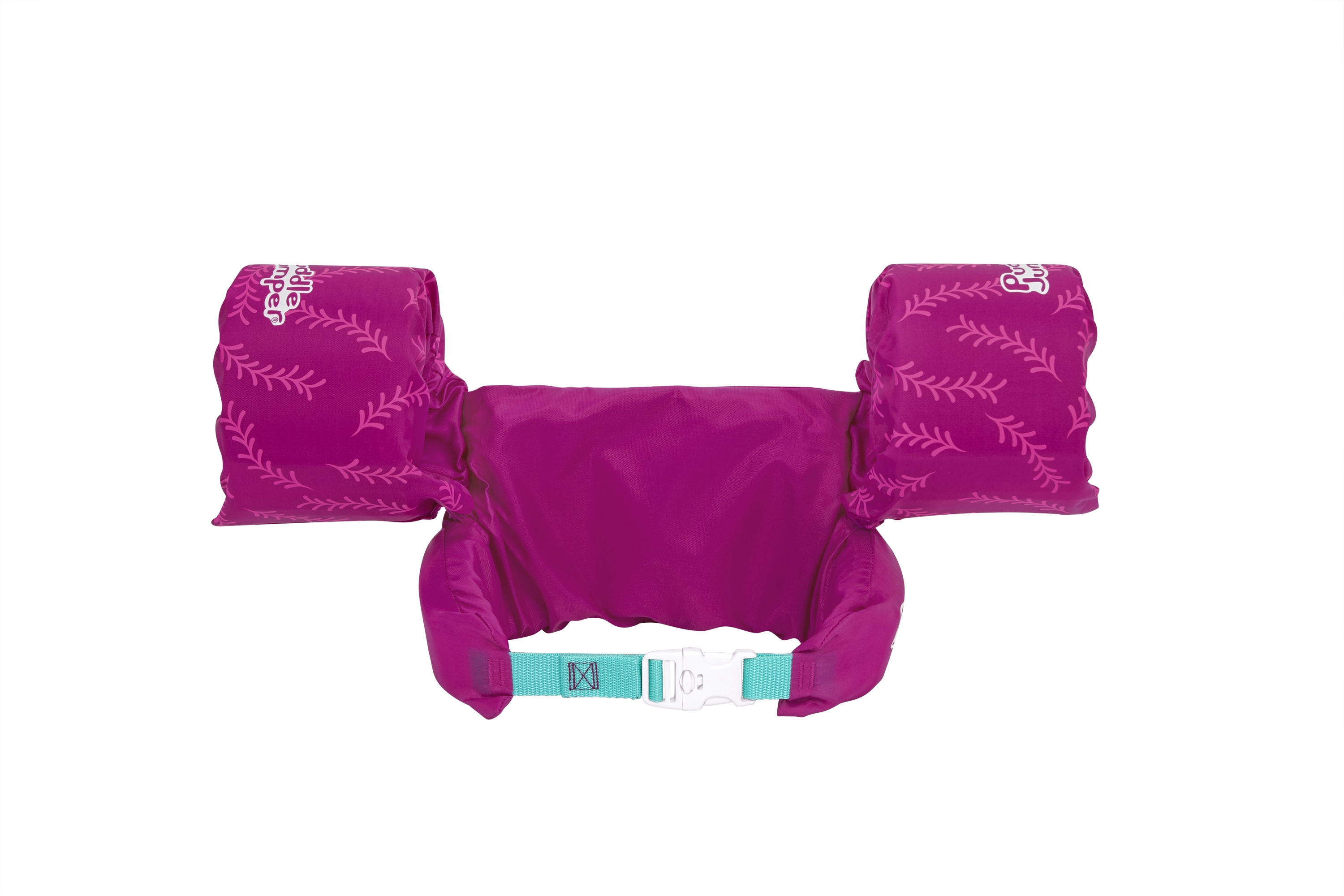 Galleggiante rosa e viola per neonati, con clip.