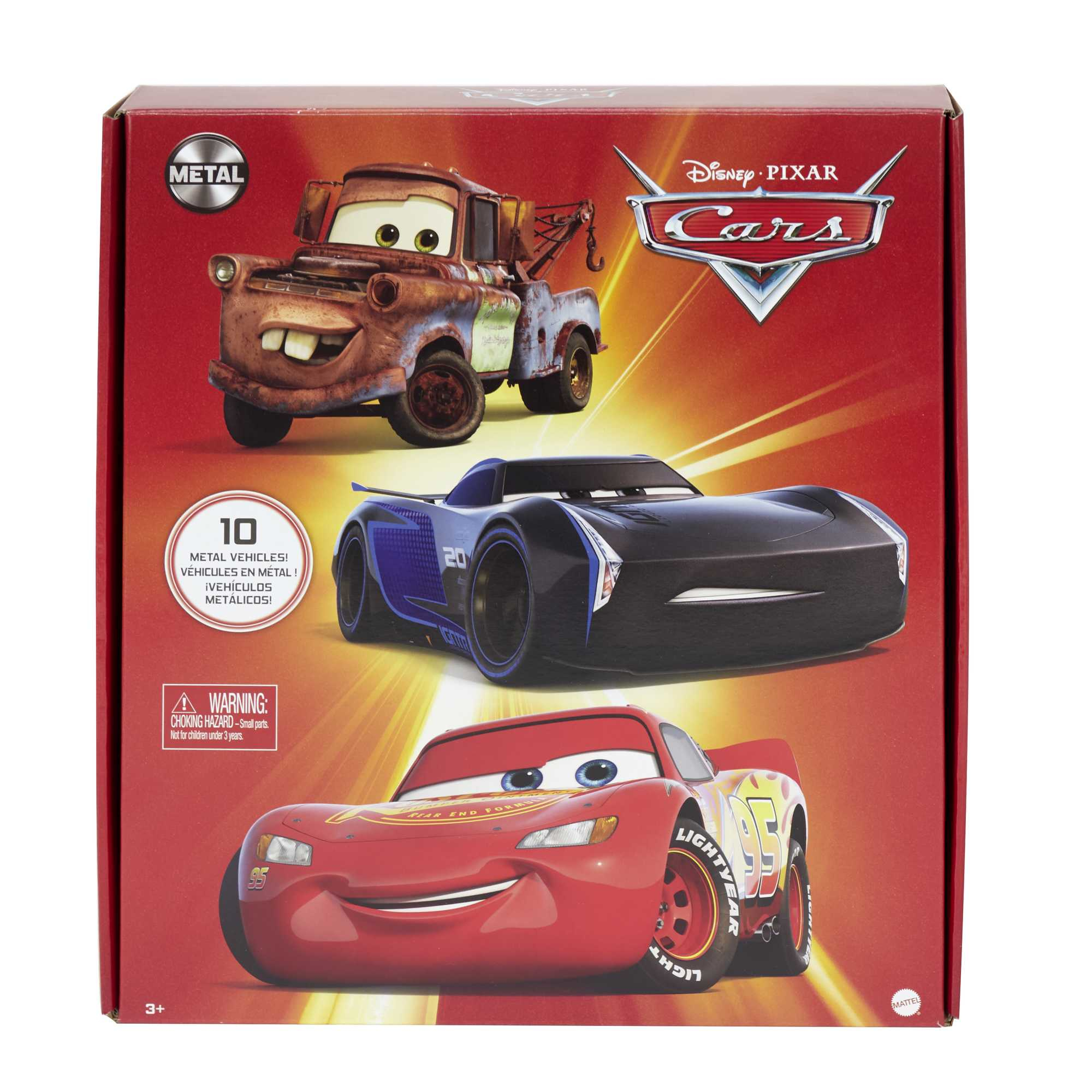 Cars Spielzeugbox mit Lightning McQueen.