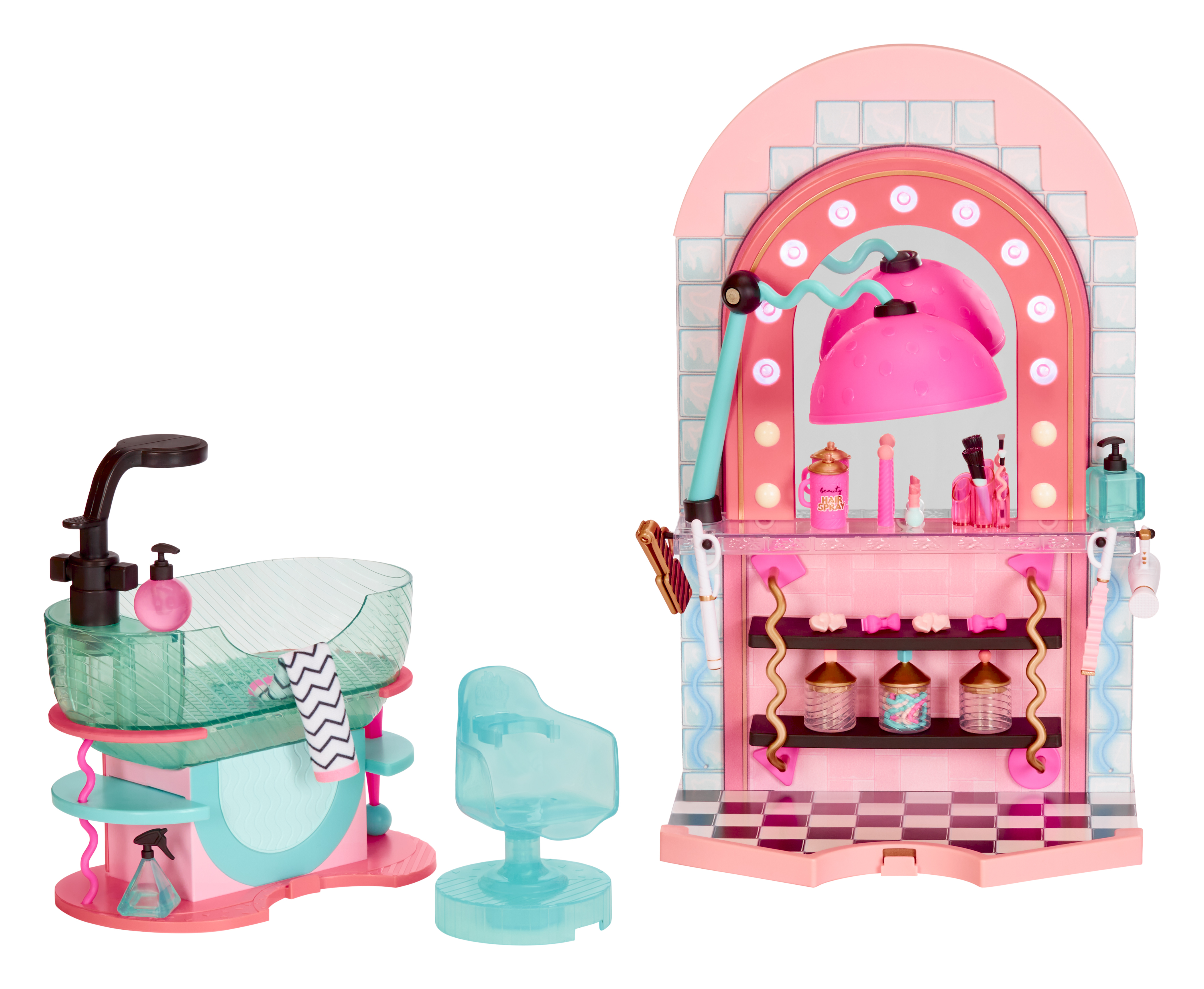 L.O.L. Surprise! Zestaw BB Hair Salon z salonem, krzesłem i akcesoriami.