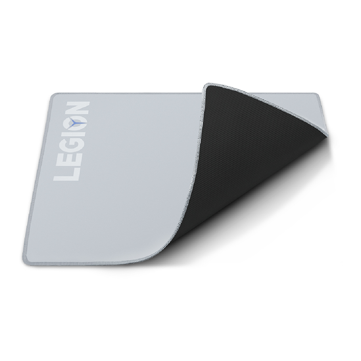 Podkładka pod mysz z napisem 'LEGION' i logo, czarny spód.