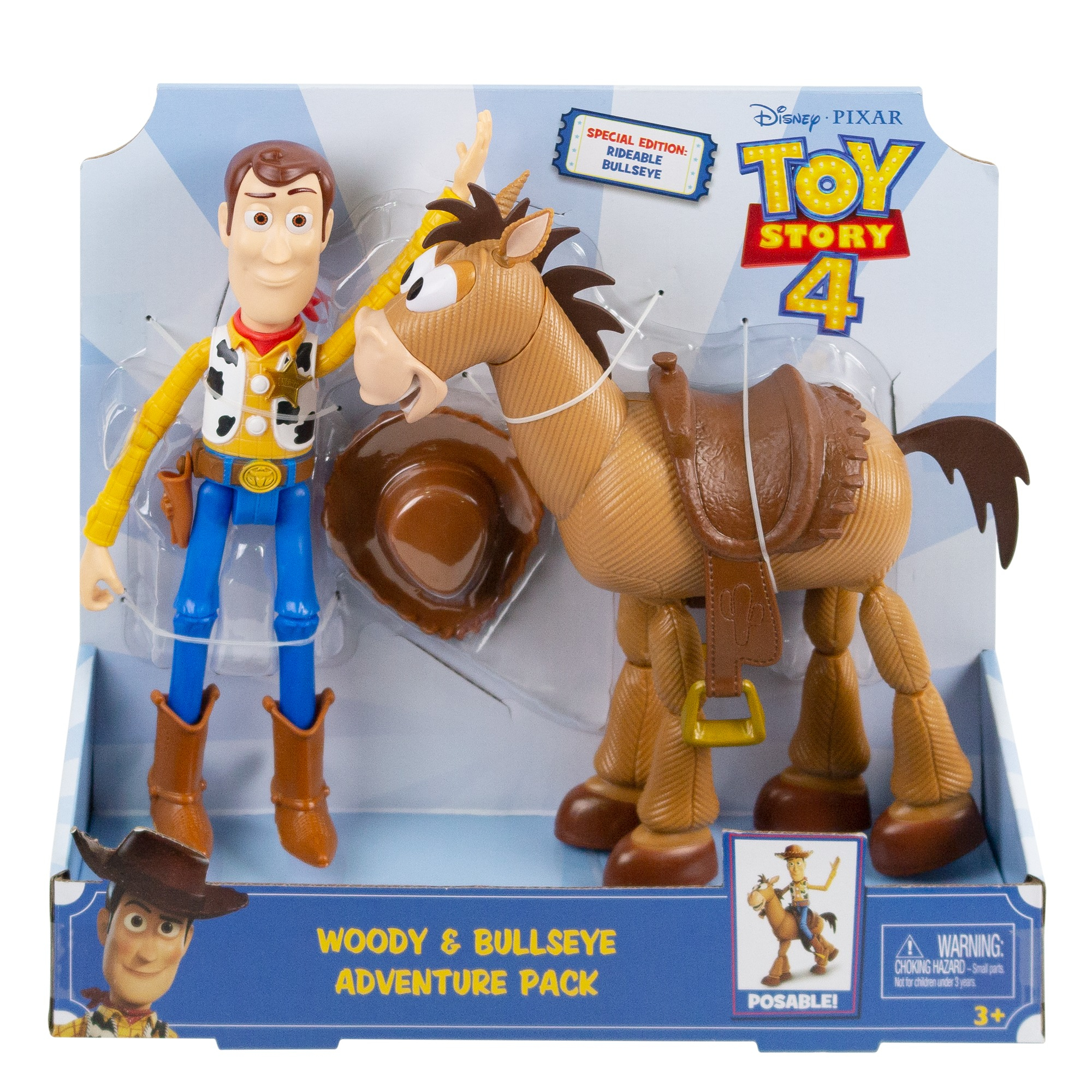 Toy Story 4 Woody i Bullseye Adventure Pack. Figurka Woody'ego i konia Bullseye.